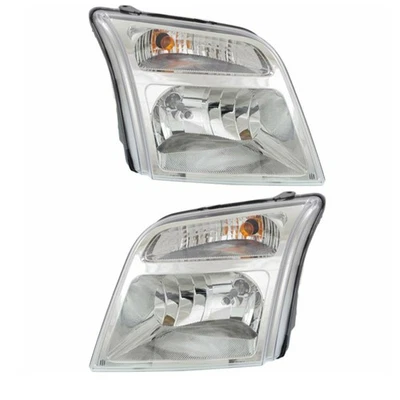 For 10-13 Transit Connect Halogen Headlight Headlamp Head Light w/Bulb PAIR SET — 第 1/4 张图片
