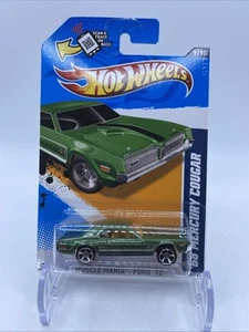 Hot Wheels - 2011 Mattel, Inc. - 68' Mercury Cougar - Die Cast - 9/10-Green - Picture 1 of 6