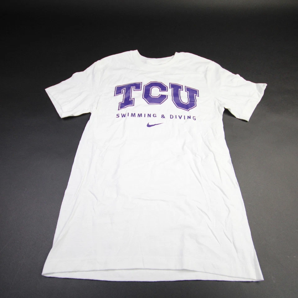 Camiseta TCU Horned Frogs Nike Nike Camiseta Manga Corta Para Hombre Blanca Nueva Foto 1 de 1