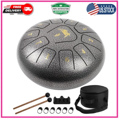 Steel Tongue Drum Panda Drum 11 Notes 10 Inch Tank drum percussion