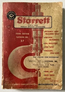Starrett Werkzeuge Katalog Nr. 27 - Dritte Auflage 1962 - Taschenbuch - Bild 1 von 3