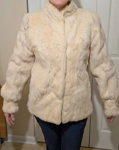 Vintage Kaninchenfellmantel für Damen - Bild 1 von 12