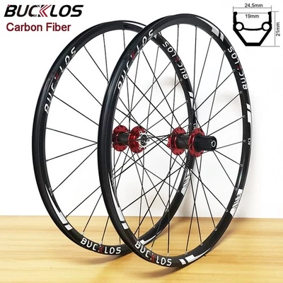 Carbon Fiber Hub MTB XC Bike Wheels 26/27.5/29 in Disc Wheelset Clincher Rim QR - Image 1 of 4