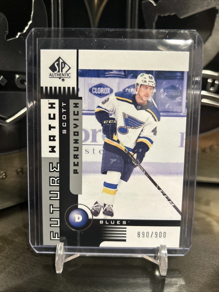 2021-22 SP Authentic Scott Perunovich Future Watch Retro /900 #01FW-SP - Image 1 of 2