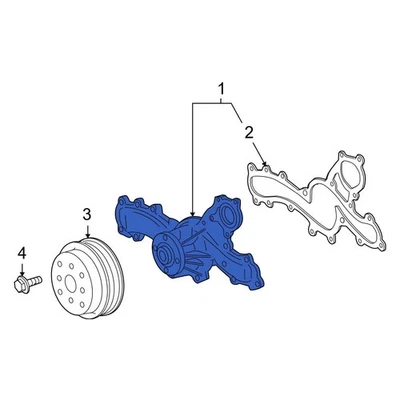 For Lexus ES350 2007-2018 Lexus 1610009442 Engine Water Pump - Image 1 of 4