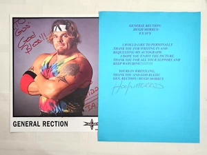 General Rection Ins Signed Autographed Color 8x10 AND Letter-WCW WRESTLER- RARE - Picture 1 of 3