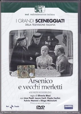 RAI TRADE 2 Dvd ARSENICO E VECCHI MERLETTI Sceneggiati Rai box serie completa nuovo 1955