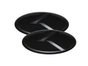 3D K Emblem Black & Black 2pc (Fits: KIA 2011-2016 Sportage) - Picture 1 of 3