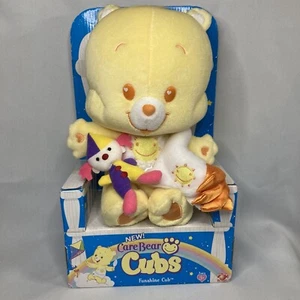 Care Bear 2004 Funshine Cub Yellow Sunshine Clown and Blanket RARE New In Box - Picture 1 of 7