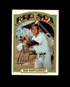 Bob Montgomery Hand Signed 1972 Topps Boston Red Sox Autographed - Picture 1 of 2