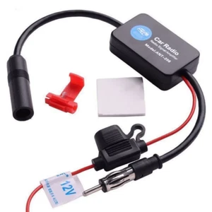 Universal Practical FM Signal Amplifier Anti-Interference Car Antenna Radio Univ - Picture 1 of 6