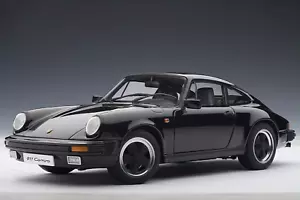*SUPER RARE* Autoart 1/18 Porsche 911 Carrera 1988 Black - Picture 1 of 6