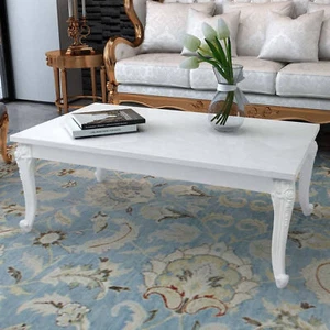 Coffee Table 120x70x42 High Gloss White C9V2 - Picture 1 of 5