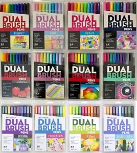 Tombow DUAL BRUSH Pen Set ~ 10 Pack ~ YOU CHOOSE! - Picture 1 of 18