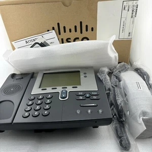 OPEN BOX Cisco CP-7942G IP VoIP Ethernet Desktop Phone w/ Box, Cable, & Handset - Picture 1 of 5
