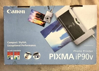 NEW/Open Box Canon PIXMA iP90v Portable Mobile Color Inkjet Photo Printer *READ* - Image 1 of 4