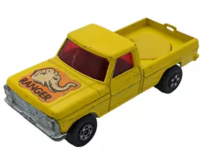 VINTAGE MATCHBOX CAR 1973 LESNEY ROLAMATICS WILD LIFE TRUCK YELLOW PICKUP #57 - Picture 1 of 12
