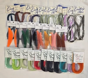 Quilling Papier Posten von 32 - 1/8 Zoll - verschiedene Farben & Marken - neu - Bild 1 von 7