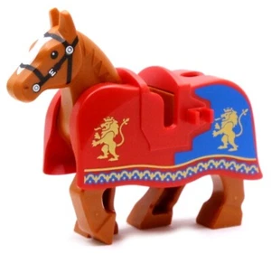 NEW LEGO HORSE w/BARDING castle knight lion medieval 10305 animal - Picture 1 of 1