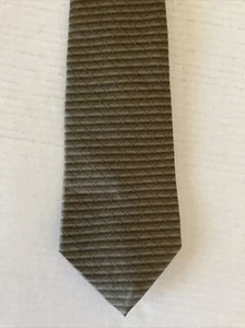 Zylos Platinum George Machado Men's Necktie Tie Silk Green Stripe Made in USA - Picture 1 of 6