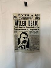 Hitler DEAD WW II T-shirt (orig newspaper) NEW 3XL 100% cotton have all sizes