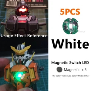 Magnetic Switch LED 5PCS For 1/100 MG Model Kit White - Picture 1 of 15