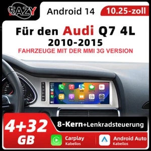 10.25" Für Audi Q7 2010-2015 Android Unit Car Stereo Radio Carplay GPS WiFi Navi - Zdjęcie 1 z 17