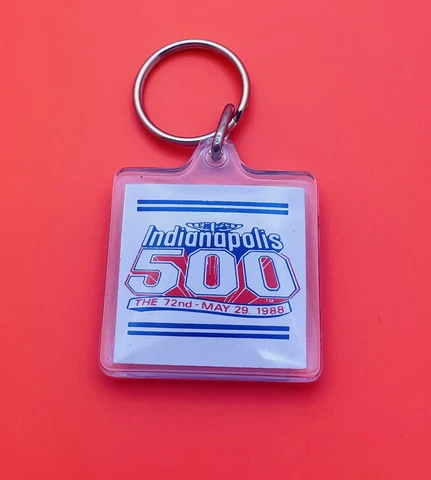 The 72nd  Indianapolis 500 Key Chain 1988 Indy Car Racing Collector Souvenir Cover