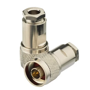 10pcs N-Type Plug male ST Clamp for 50-5 KSR300 cable RF Coax Connector adapter - Zdjęcie 1 z 4