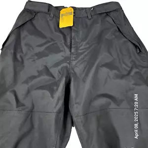CARHARTT Black Waterproof Storm Defend Heavyweight Rain Pants Men's 2XL TallNew - Picture 1 of 8
