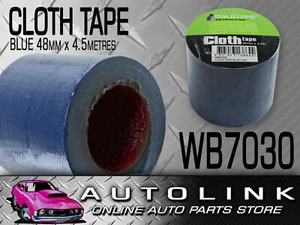 CLOTH / RACE TAPE 48MM x 4.5 METRES ROLL BLUE 100 MILE / GAFFER TAPE WB7030 - Picture 1 of 4