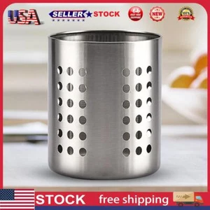 Stainless Steel Cutlery Holder Thickened for Kitchen/Home/Office (S 9x12.3cm) - Picture 1 of 9