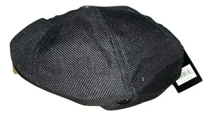 Nuevo Para Hombre Hawkins Alta Calidad 8 Paneles Estilo Tweed, Gorra Plana/Sombrero Botón Central - Imagen 1 de 5
