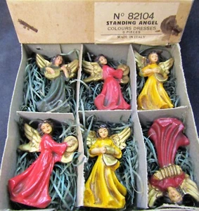 JUEGO DE NAVIDAD ADORNO DE ÁNGEL DE PIE DE ITALIA - Imagen 1 de 1