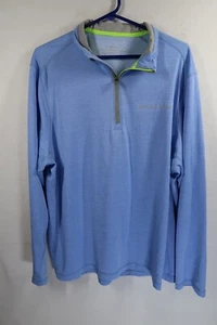 Vineyard Vines Pullover Mens XL Blue On The Go Sankaty 1/4 Zip OTG PoloGolf - Picture 1 of 9