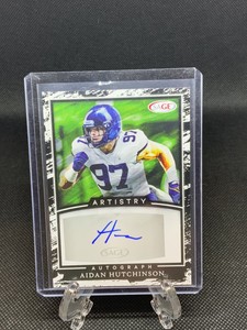 2022 Sage Artistry Auto Autograph Rookie SP Detroit Michigan Aidan Hutchinson