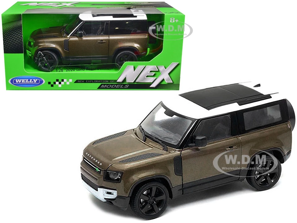Welly 2020 Land Rover Defender Brown Metallic 1/26 Diecast Model Car 24110W-BRN