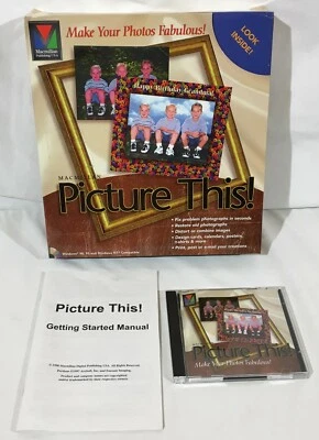 Picture This! Macmillan CD-ROM Photo Editing Software Windows 95 98 NT Complete - Image 1 of 4