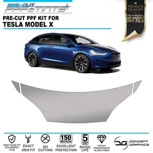 Bonnet Wings Stone Chip Guard PPF Paint Protection Film For Tesla Model X 22+ - Imagen 1 de 3