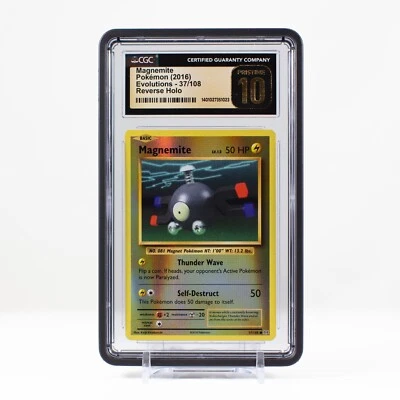 Pokémon Magnemite Reverse Holo 37/108 XY Evolutions - CGC 10 PRISTINE PSA -POP 1 - Image 1 of 4