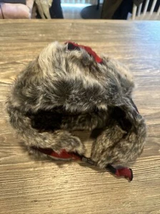 Men's Plaid Faux Fur Trapper Hat - Goodfellow & Co Red. NWT. Very Warm. Y - Picture 1 of 9