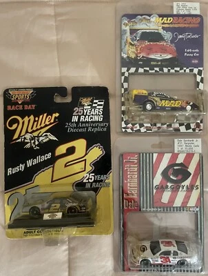 3 Diecast Race Cars: Earnhardt, Toliver (Mad) and Wallace (Miller) - Ltd Ed - Image 1 of 4