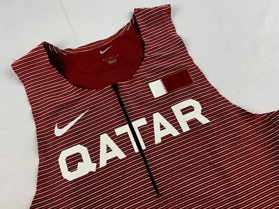 Nike Men's M Elite Pro QATAR Track & Field Singlet Speed Suit CI8902-611  NWOT - Image 1 of 4