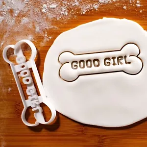 Good Girl Hundeknochen Keksausstecher - Kekse Leckerbissen Haustier Lovers Pfote - Bild 1 von 4