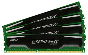 Crucial Ballistix Sport 16GB (4x4GB) DDR3 1600 PC RAM PC3-12800U (inkl.MwSt/VAT) - Bild 1 von 1