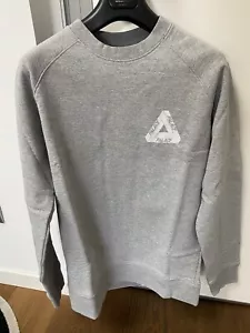 PALACE SKATEBOARD TRI-WILD CREW NECK SWEATSHIRT (HEATHER GREY) L SIZE - Imagen 1 de 4