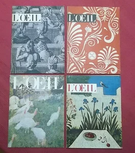 ART ARCHITECTURE DECORATION REVUE L'OEIL LOT DE 4 NUMEROS 1959-1966 DONT NOEL 59 - Imagen 1 de 1