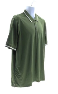 Caddy Cart Mens Polo Shirt Button Collared Neck Short Sleeve Color Green Size L - Picture 1 of 5