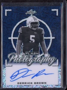2020 Leaf Flash Flash Photography Autographs Blue #FPDB2 Derrick Brown 15/35 - Picture 1 of 1
