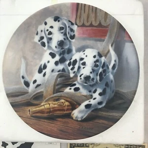 "We've Been Spotted" 1st Plate in "It's a Dog's Life" Series by Lynn Kaatz - Picture 1 of 10